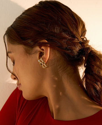 CRIMSON CASCADE EARRINGS
