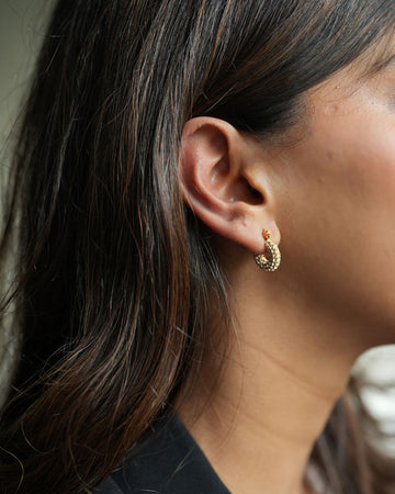 18 kt Gold Plated Pixie Hoops