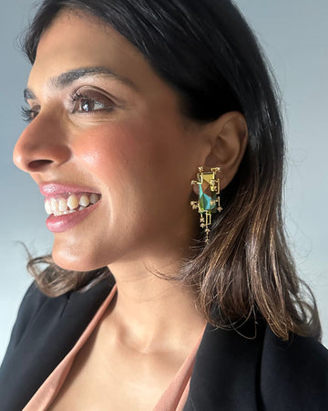 Scintillate earrings with Swarovski crystals from Esme Crystals