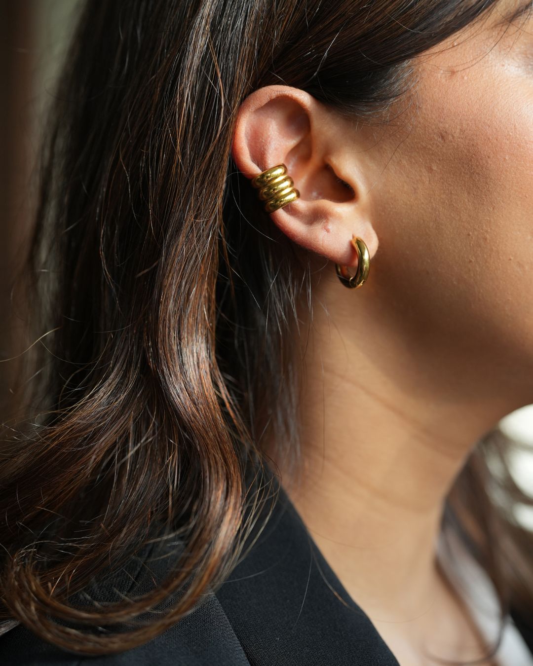 18 kt Gold Plated Celeste Wrap Earcuff