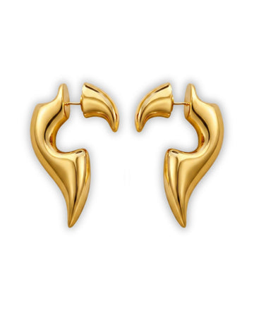 Spike Gold Hoops