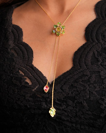 Flora Lariat Necklace