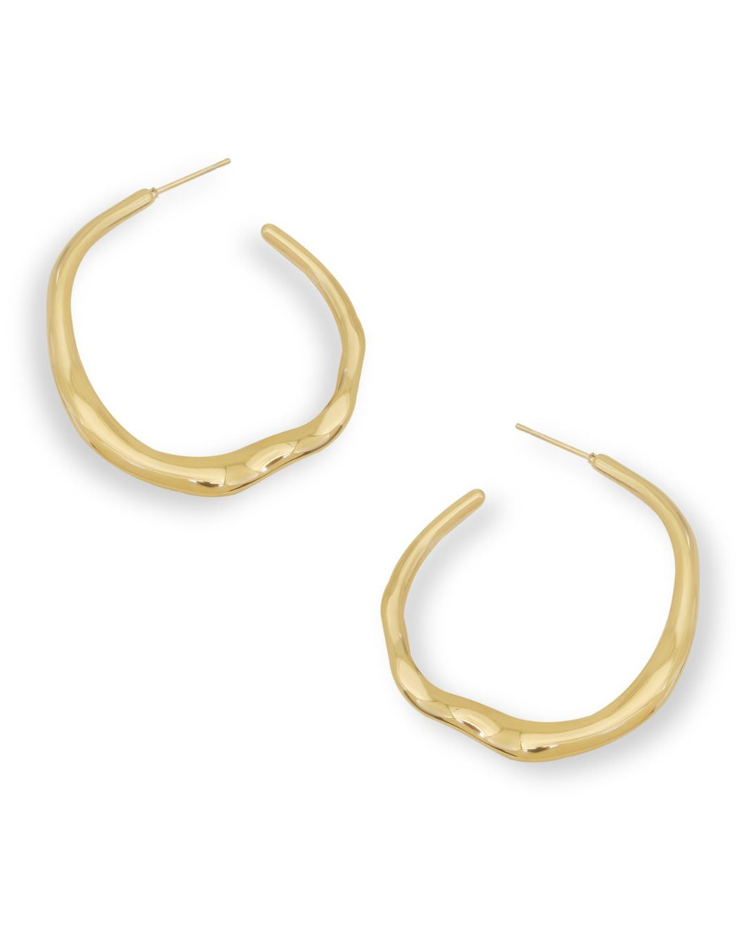 18kt Gold Plated Arden Hoops