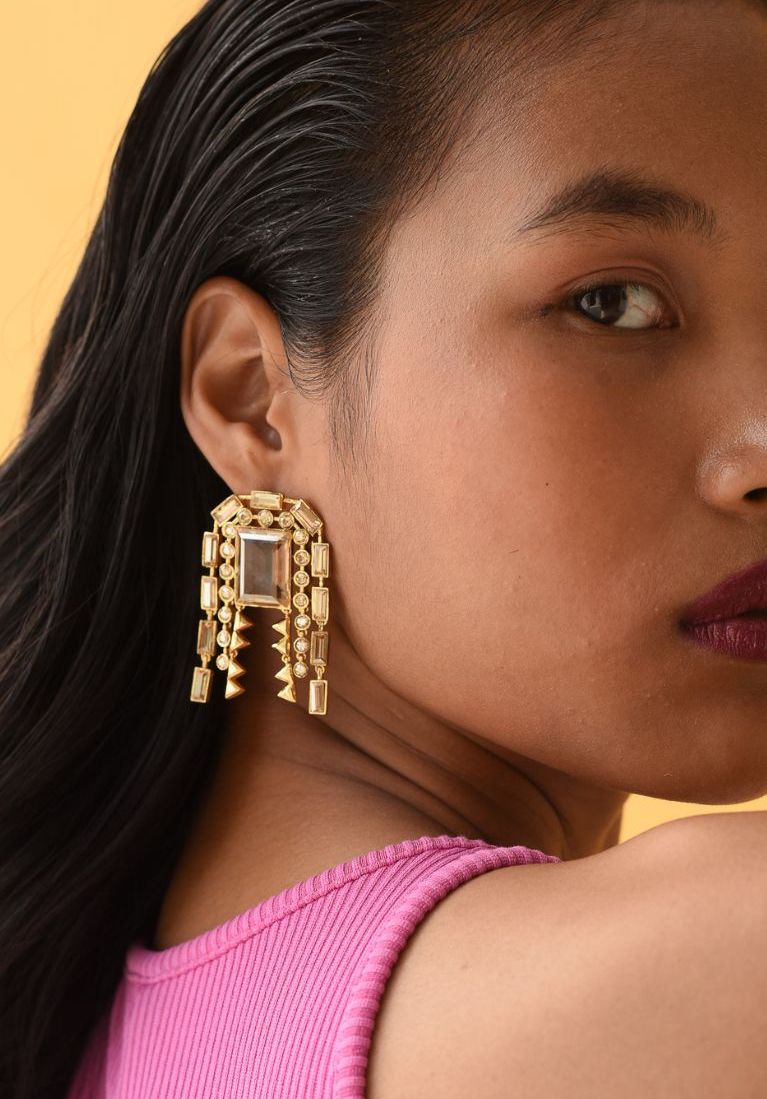 BUTTERFLY WINGS The chunky statement earrings EsmeCrsytal