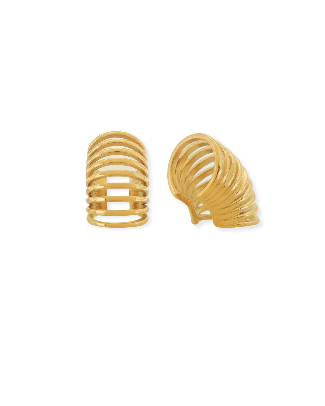 18 kt Gold Plated Halo Clasp Earcuff