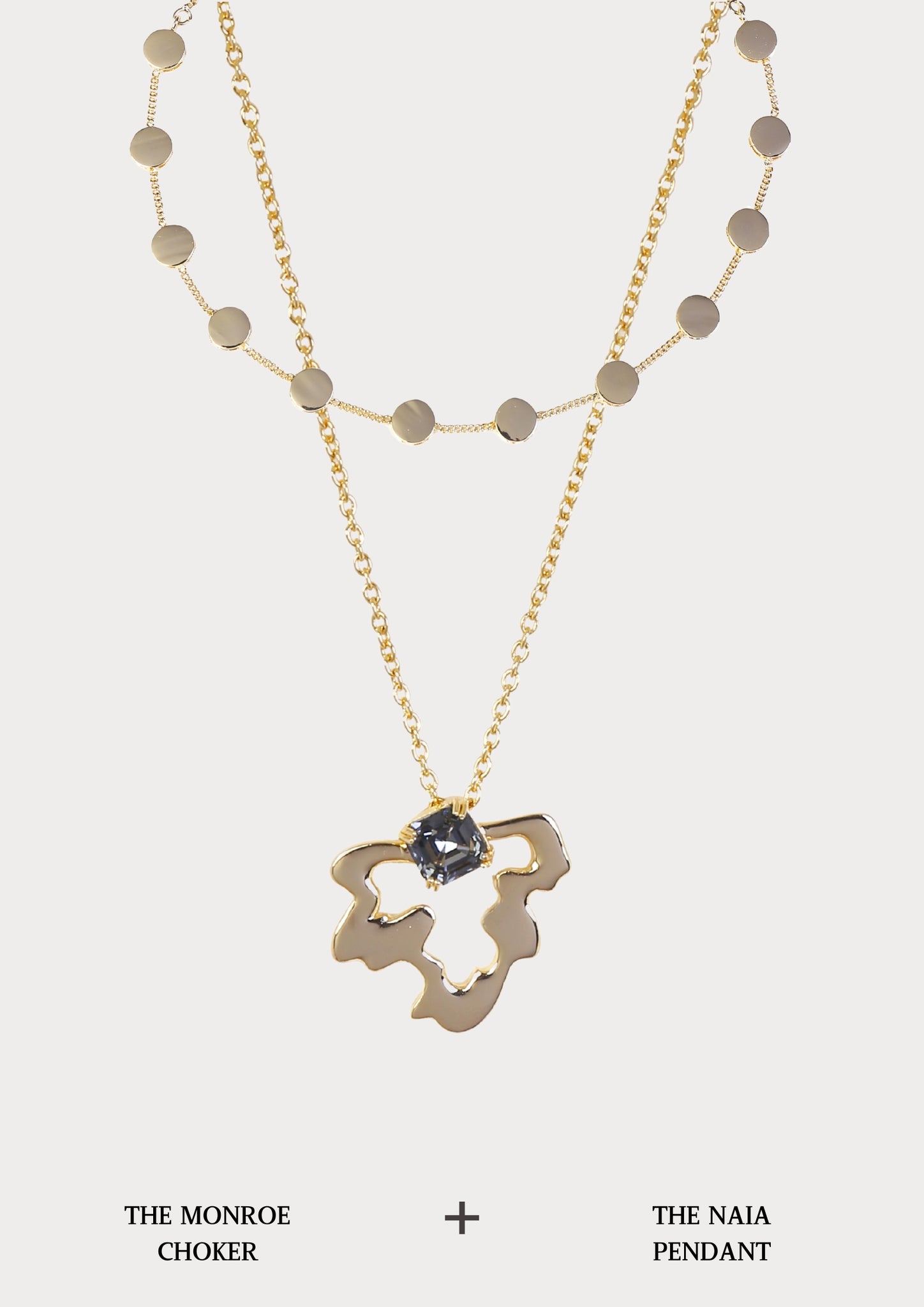 The Monroe choker & Naia pendant Set