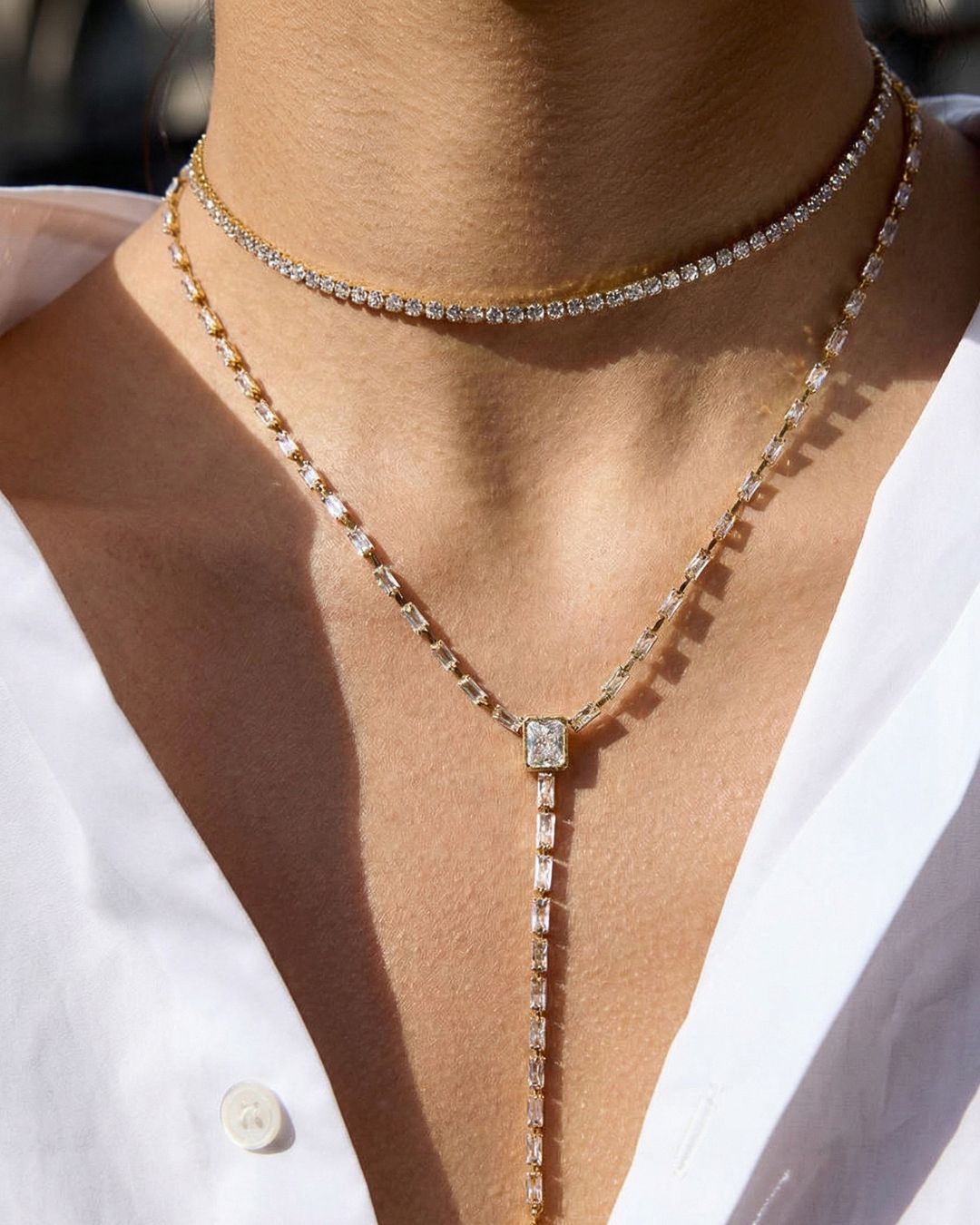 Lustre Line Necklace