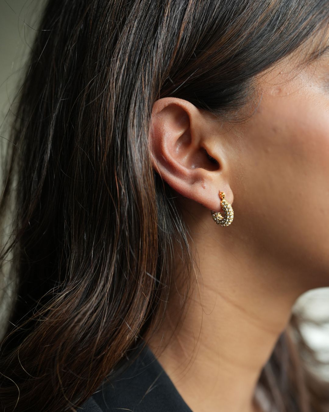 18 kt Gold Plated Pixie Hoops