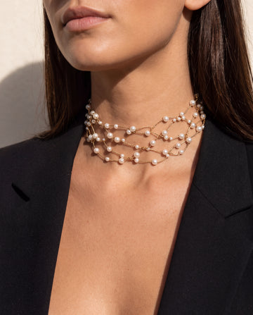 Nacre Mesh Necklace