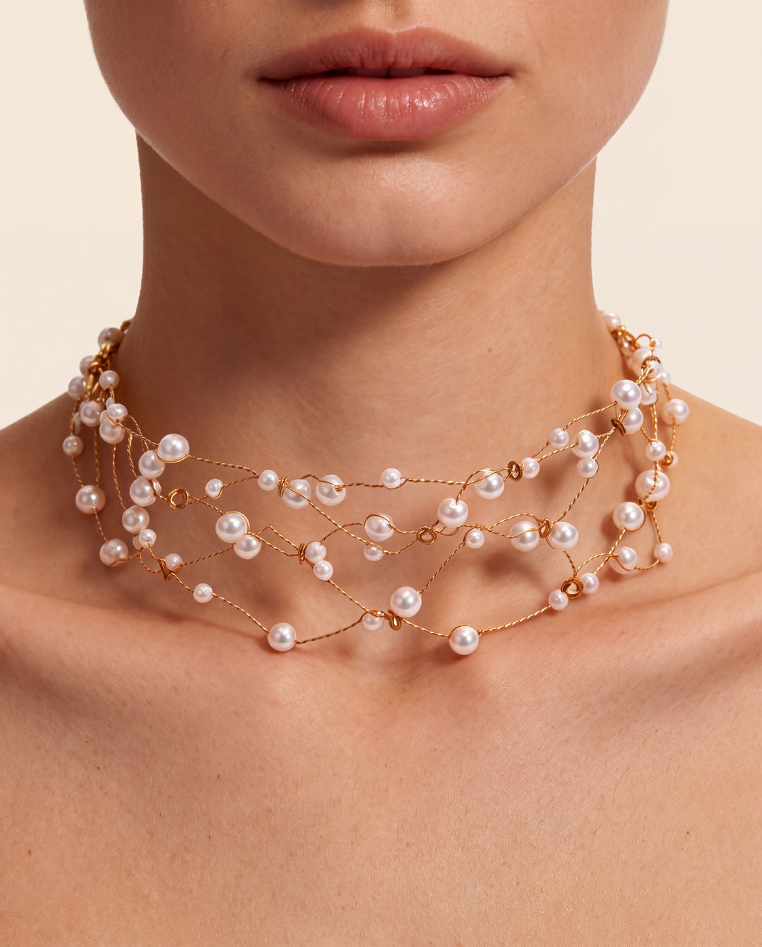 Nacre Mesh Necklace