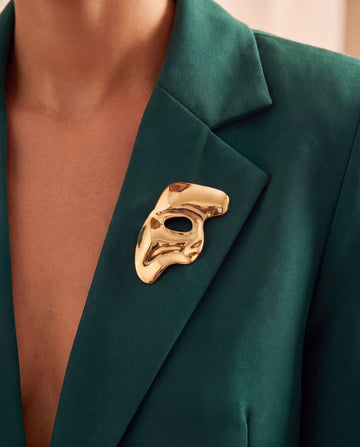 Masquerade Mask Brooch