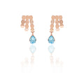 GRAPE VINE: The deep hued drop Swarovski ear studs
