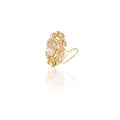 SETTING SUN: Round, mystical and grand Swarovski ear studs