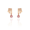 GRAPE VINE: The deep hued drop Swarovski ear studs