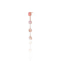 PINK-CORAL-LONG EARRINGS- HANGING EARRINGS-SWAROVSKI EARRING- SIMPLE EARRINGS - DESIGNER EARRINGS- COLORED EARRINGS - SWAROVSKI JEWELLERY- PINK EARRINGS- ZIP EARRING