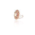 SETTING SUN: Round, mystical and grand Swarovski ear studs