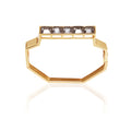GOLDEN TAN : The bangle/kada style Swarovski bracelet.