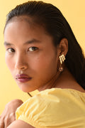 GRAPE VINE: The deep hued drop Swarovski ear studs